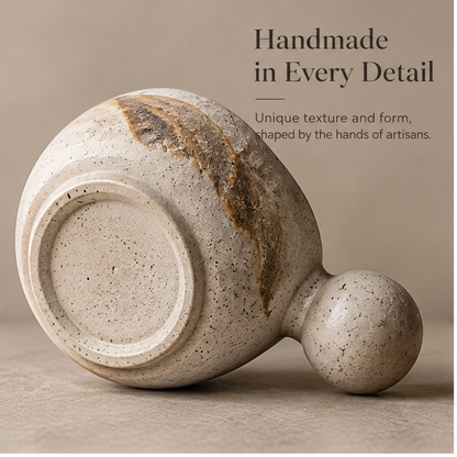 FEASTORI Rustic Earth Ball-Handle Tea Cup